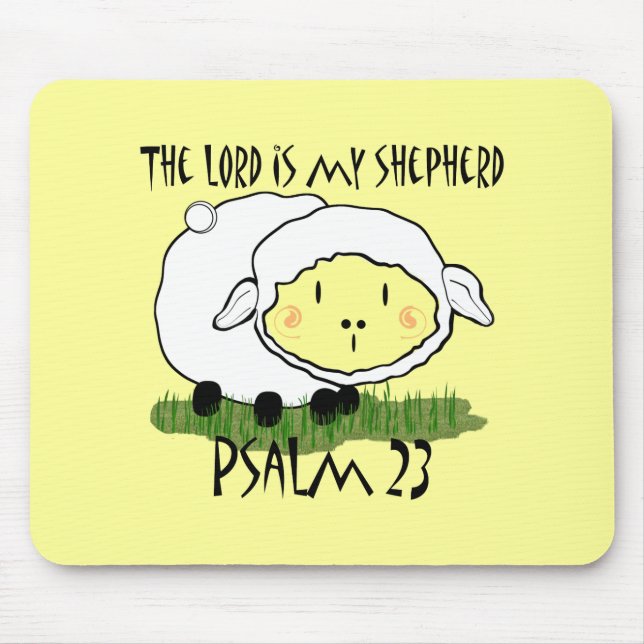 Tapis De Souris L'Éternel est mon berger Psalm 23 T-shirt bébé - U (Devant)