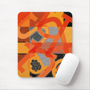 Tapis De Souris LETTRE Abstraite CARTE DE Souris D'ART