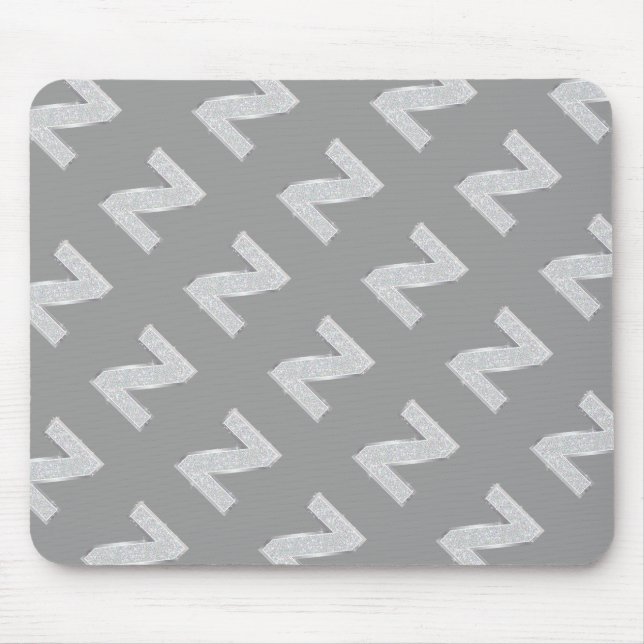 TAPIS DE SOURIS LETTRE ARGENT Z (Devant)