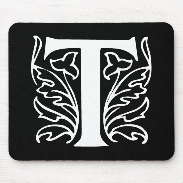 Tapis De Souris Lettre de fantaisie T (Devant)