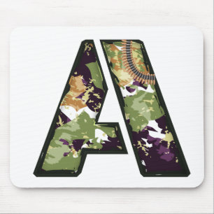 Tapis De Souris Lettre De Style Militaire