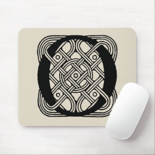 Tapis De Souris Lettre O Monogramme Impression de nœud celtique vi
