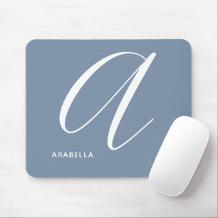 Tapis De Souris Lettre Script A Bleu Argument Monographié