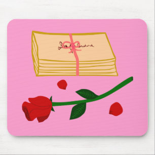 Tapis De Souris Lettres d'amour romantiques