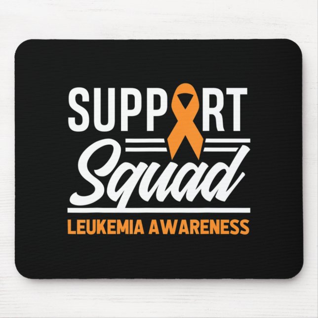 Tapis De Souris Leucémie Guerrier de soutien Escadron Leucémie Can (Devant)