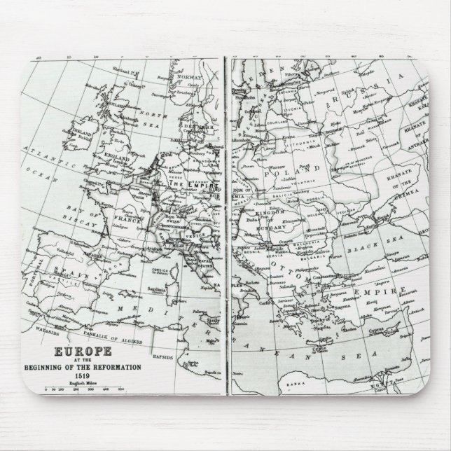 Tapis De Souris L'Europe, au début de la réforme (Devant)