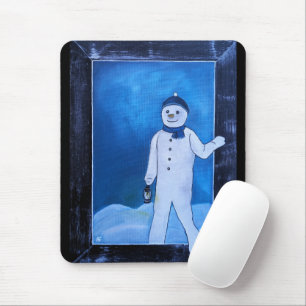 Tapis De Souris L'évasion du bonhomme de neige Peinture par Alfred