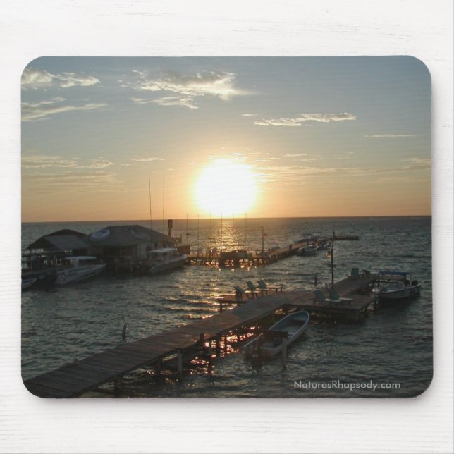 Tapis De Souris Lever de soleil à Belize Mousepad par la rhapsodie (Devant)