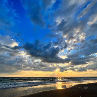 Tapis De Souris Lever de soleil au Beach Mouse Mat