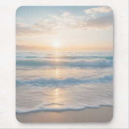 Tapis De Souris Lever De Soleil Sur La Plage