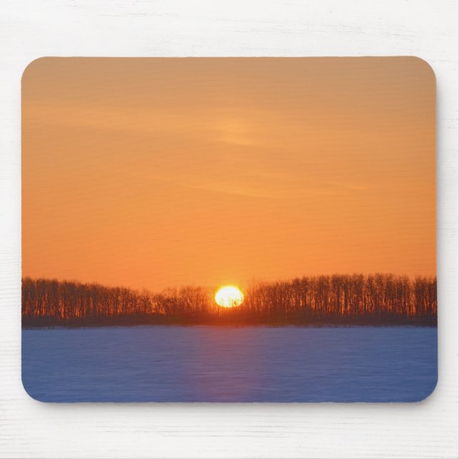 Tapis De Souris Lever de soleil sur la prairie | Manitoba, Canada (Devant)