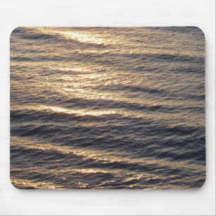 Tapis De Souris Lever du soleil sur les eaux océaniques Calmer la 