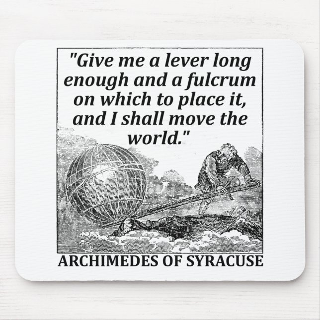 Tapis De Souris Levier d'Archimède (Devant)