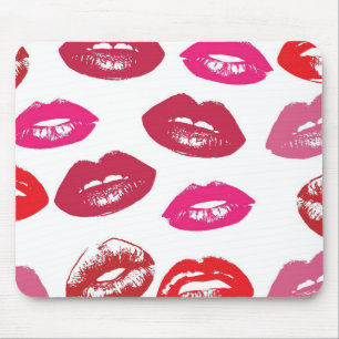 Tapis De Souris Lèvres baisables (Lèvres baissantes, Rouge et Roug