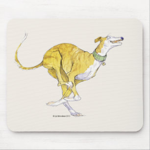 Tapis De Souris Lévrier courant Mousepad