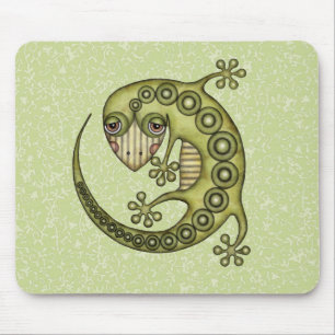 Tapis De Souris Lézard vert