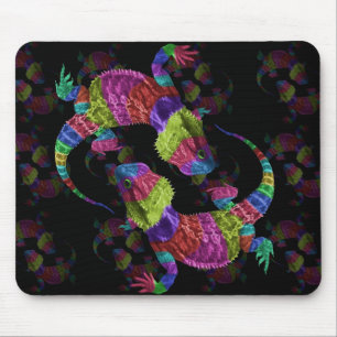 Tapis De Souris Lézards d'arc-en-ciel