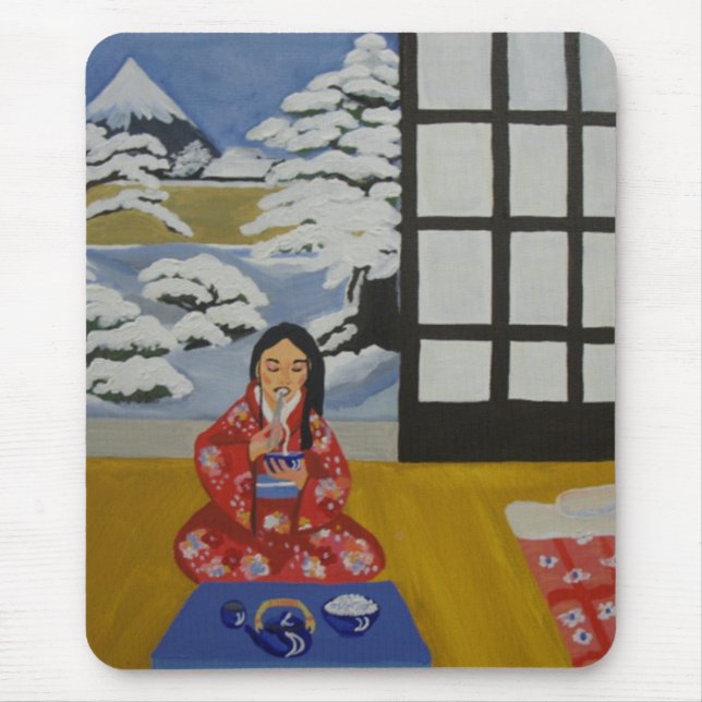 Tapis De Souris L'hiver au Japon (Devant)