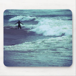 Tapis De Souris L'homme sur les vagues