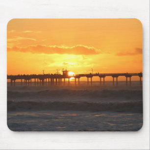 Tapis De Souris L'homologue californien au coucher du soleil