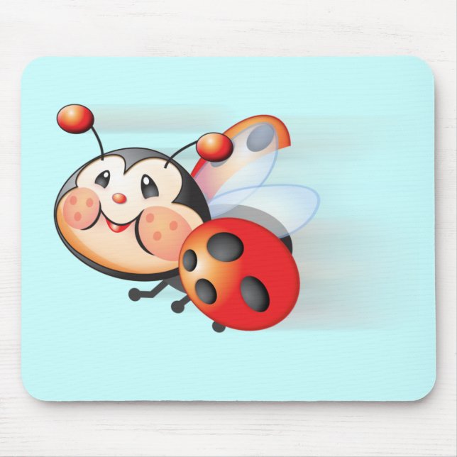 Tapis De Souris Libby la coccinelle Mousepad (Devant)