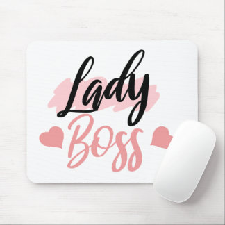 Tapis De Souris Libellé du chef de femme rose