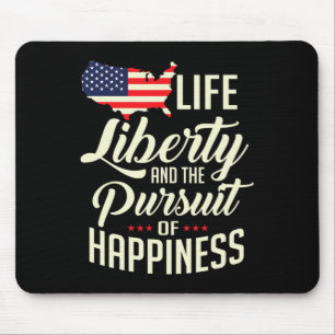 Tapis De Souris Liberté De Vie Et Poursuite Du Bonheur