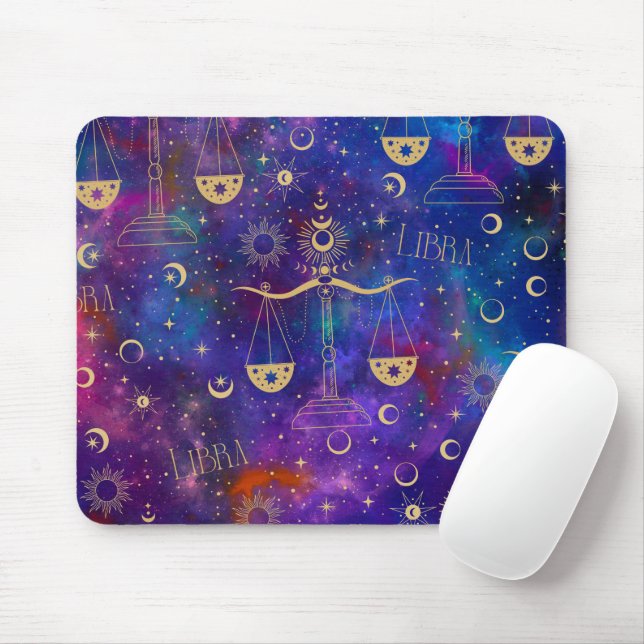 Tapis De Souris Libra Galaxy (Avec souris)