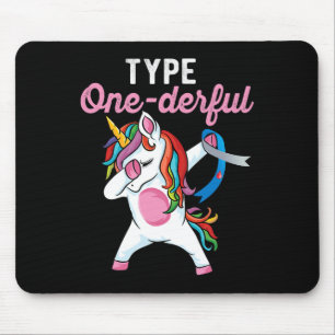 Tapis De Souris Licorne de dabbing Onederful de type 1 sensibilisa