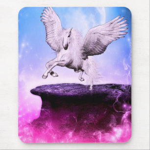 Tapis De Souris Licorne Fantastique Rose