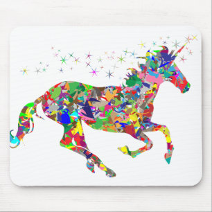 Tapis De Souris Licorne Rainbow