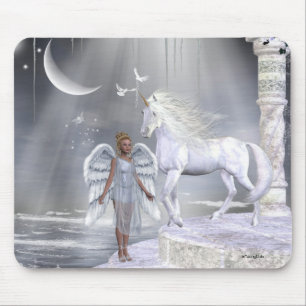 Tapis De Souris Licornes Mousepad de Fae d'anges