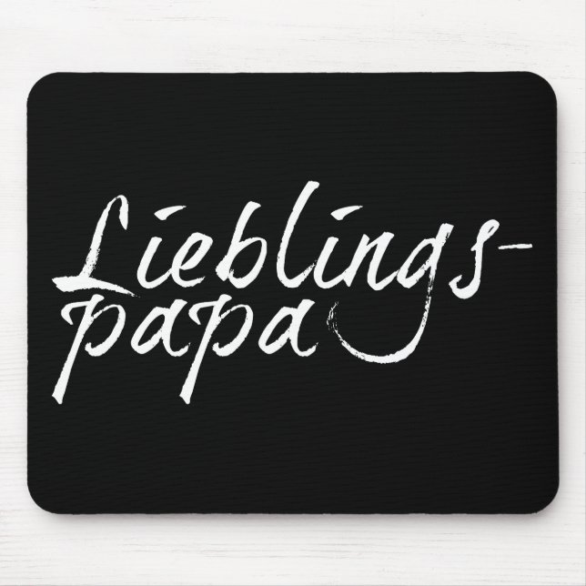 Tapis De Souris Lieblingspapa - weißer Schriftzug 0001 (Devant)