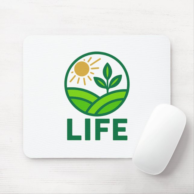 Tapis De Souris LIFE Mousepad - Eco Friendly Nature Design pour le (Avec souris)