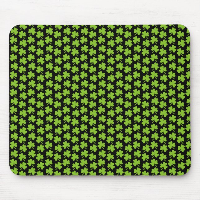 Tapis De Souris Light Shamrocks Black (Devant)