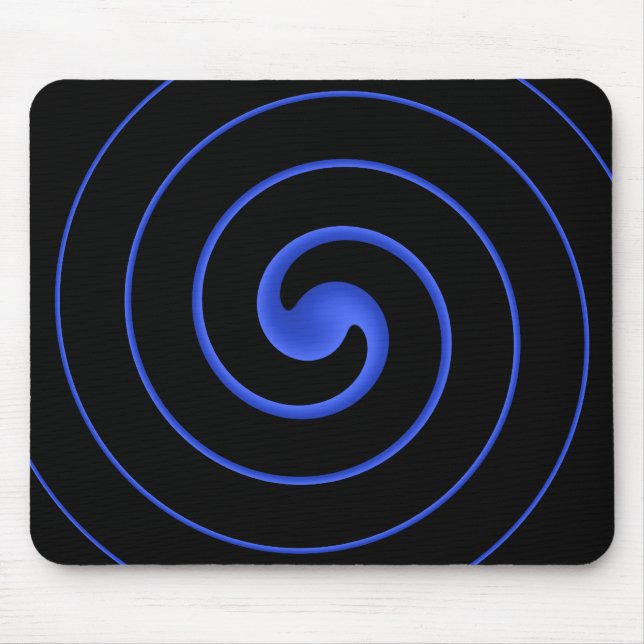 Tapis De Souris Ligne bleue mince (Devant)