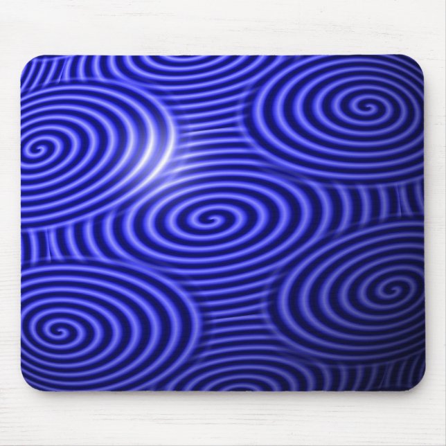 Tapis De Souris Ligne bleue mince (Devant)
