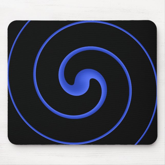 Tapis De Souris Ligne bleue mince (Devant)