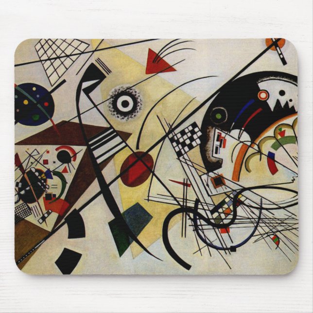 Tapis De Souris Ligne ininterrompue Kandinsky Transverse (Devant)