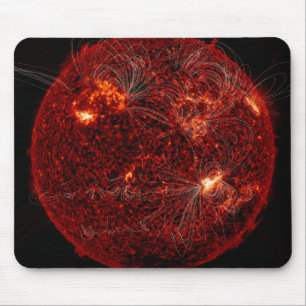 Tapis De Souris Lignes de champ magnétique le Sun 3