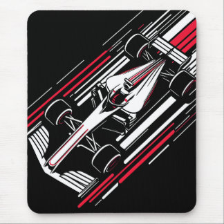 Tapis De Souris Lignes de vitesse de voiture de course de formule 