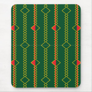 Tapis De Souris Lignes de Zigzag vertical Livre vert numérique