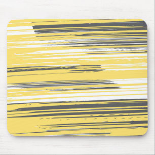 Tapis De Souris Lignes peintes à la main - jaune