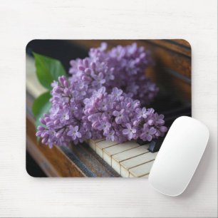 Tapis De Souris Lilac Bunch Sur Les Vielles Touches De Piano