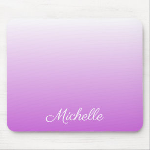 Tapis De Souris Lilac violet ombre nom personnalisé