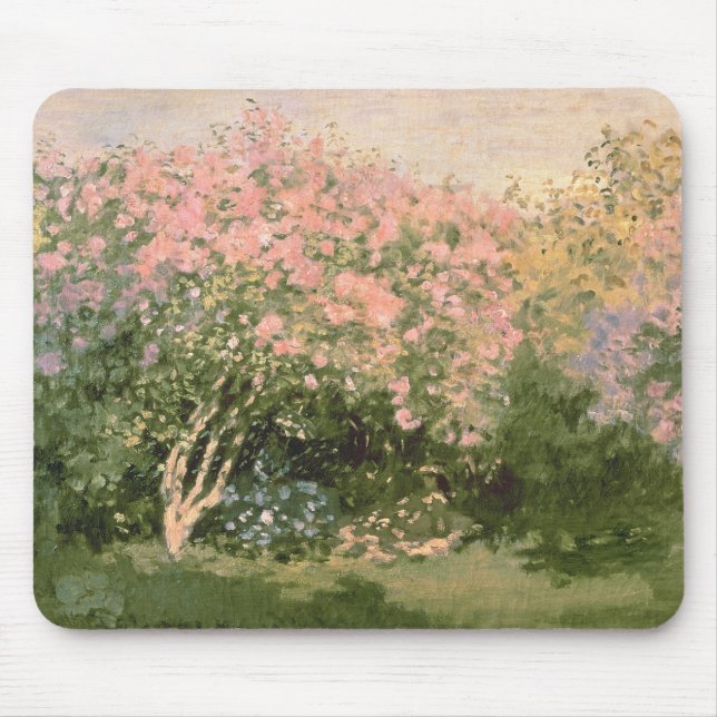 Tapis De Souris Lilas de Claude Monet | au soleil, 1873 (Devant)
