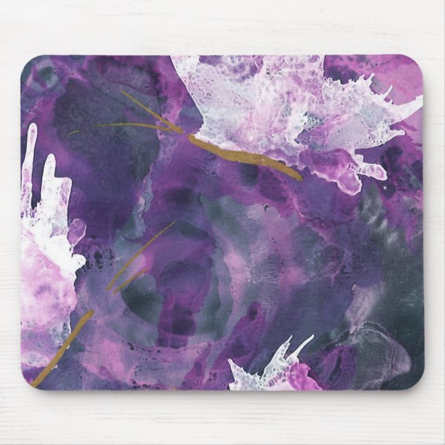 Tapis de souris lilas de vrille (Devant)