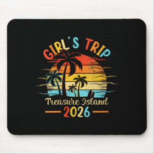 Tapis De Souris l'île au trésor des femmes floride palmier coucher