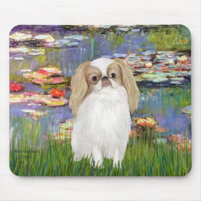 Tapis De Souris Lilies 2 - Chin japonais )L1) (Devant)