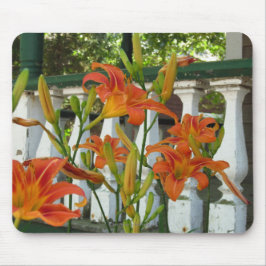 Tapis De Souris Lilies de tigre orange - Vignoble de Martha